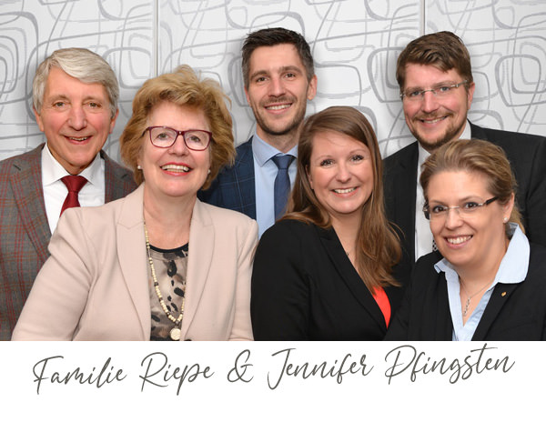 Familie Riepe und Hoteldirektorin Jennifer Pfingsten