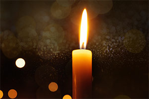 Bild einer brennenden Kerze